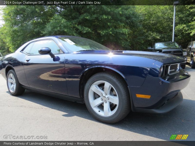 Jazz Blue Pearl Coat / Dark Slate Gray 2014 Dodge Challenger SXT