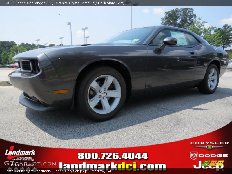 Granite Crystal Metallic / Dark Slate Gray 2014 Dodge Challenger SXT
