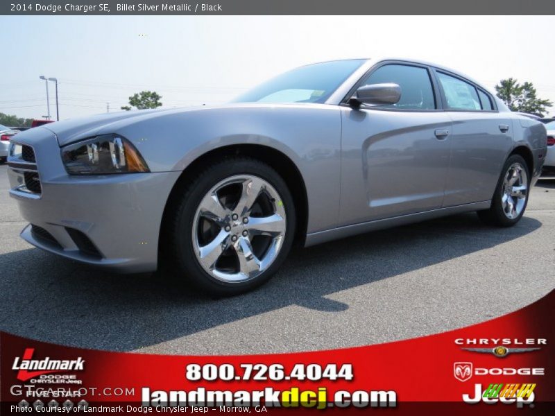 Billet Silver Metallic / Black 2014 Dodge Charger SE