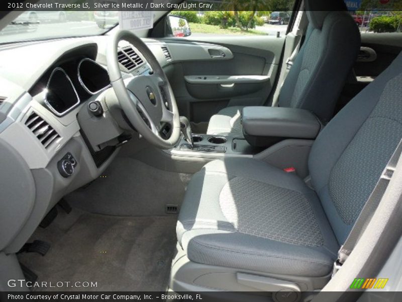 Silver Ice Metallic / Dark Gray/Light Gray 2012 Chevrolet Traverse LS
