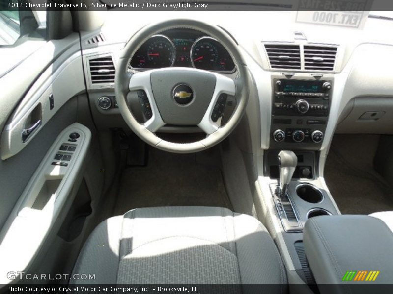 Silver Ice Metallic / Dark Gray/Light Gray 2012 Chevrolet Traverse LS