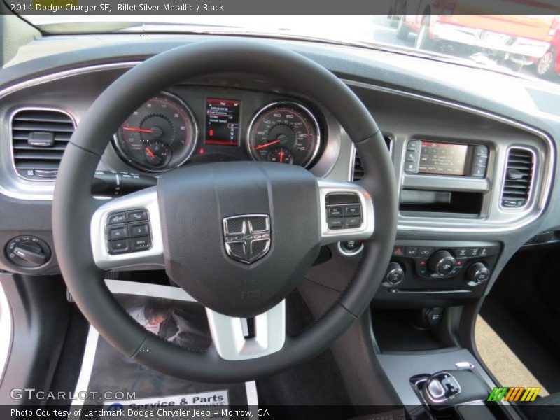 Billet Silver Metallic / Black 2014 Dodge Charger SE