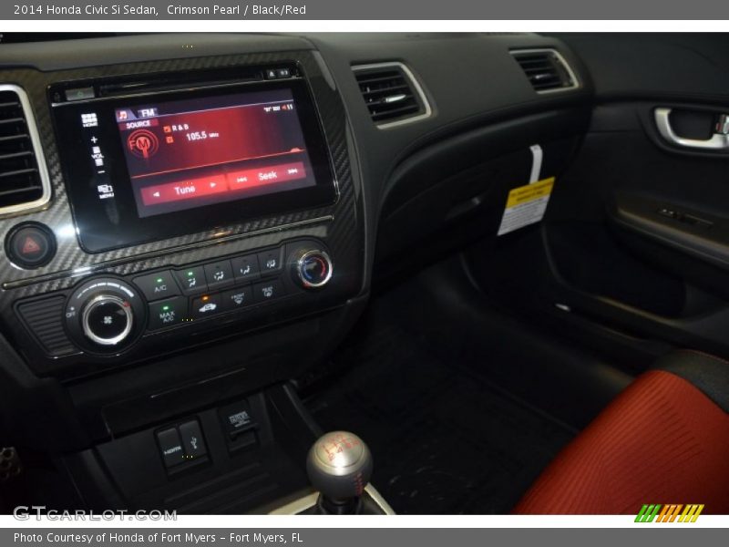 Crimson Pearl / Black/Red 2014 Honda Civic Si Sedan