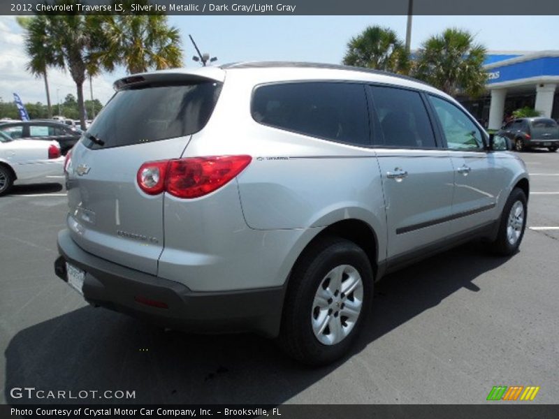 Silver Ice Metallic / Dark Gray/Light Gray 2012 Chevrolet Traverse LS