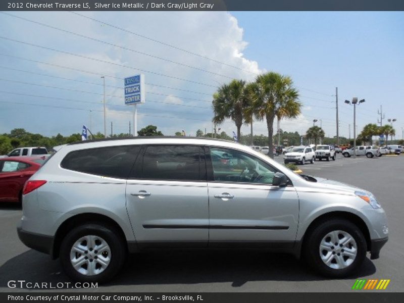 Silver Ice Metallic / Dark Gray/Light Gray 2012 Chevrolet Traverse LS