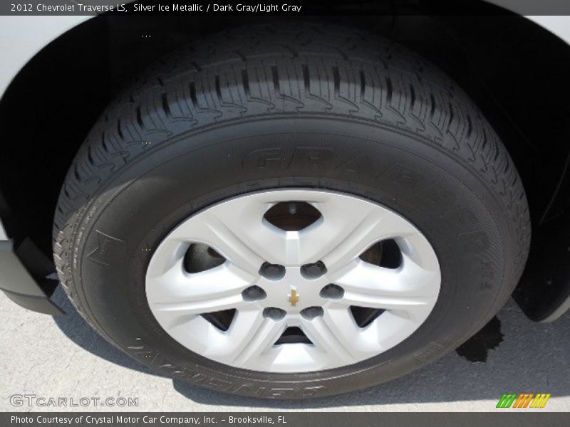 Silver Ice Metallic / Dark Gray/Light Gray 2012 Chevrolet Traverse LS