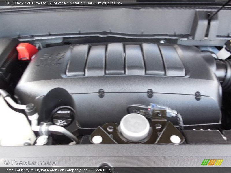 Silver Ice Metallic / Dark Gray/Light Gray 2012 Chevrolet Traverse LS