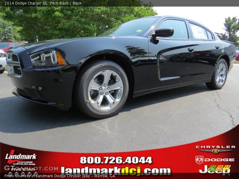 Pitch Black / Black 2014 Dodge Charger SE