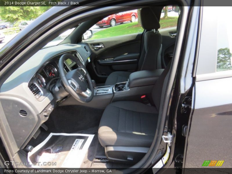 Pitch Black / Black 2014 Dodge Charger SE