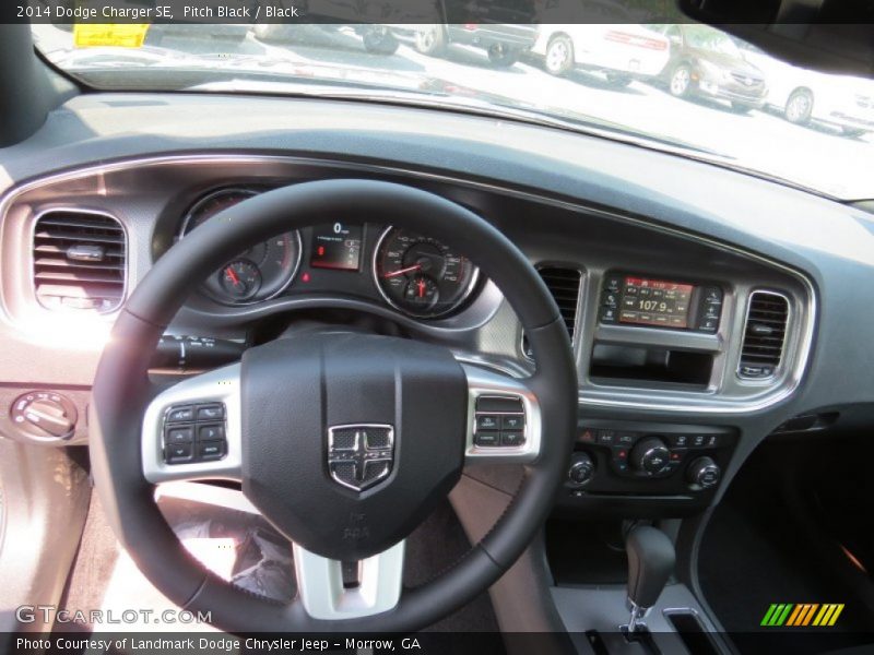 Pitch Black / Black 2014 Dodge Charger SE