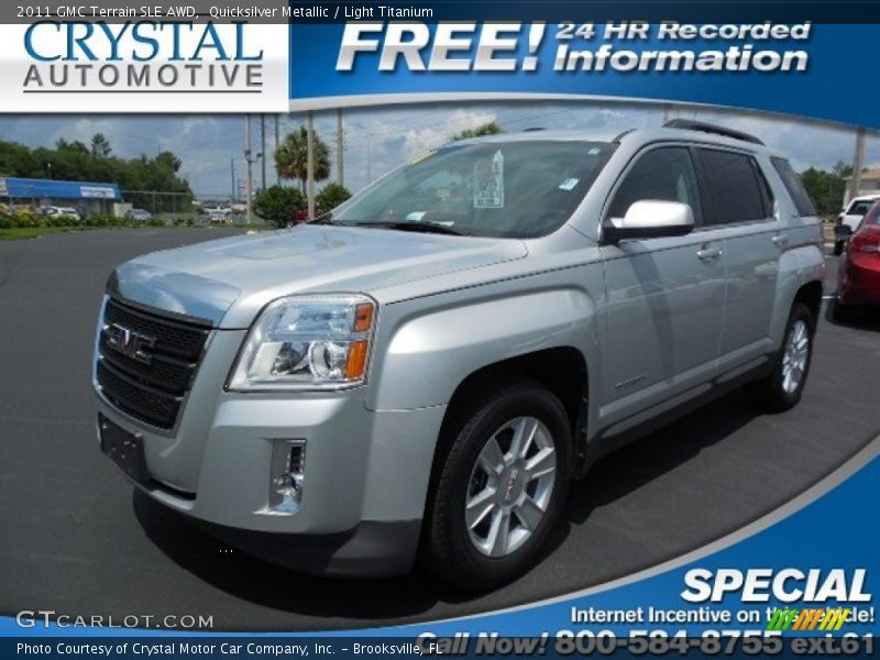 Quicksilver Metallic / Light Titanium 2011 GMC Terrain SLE AWD