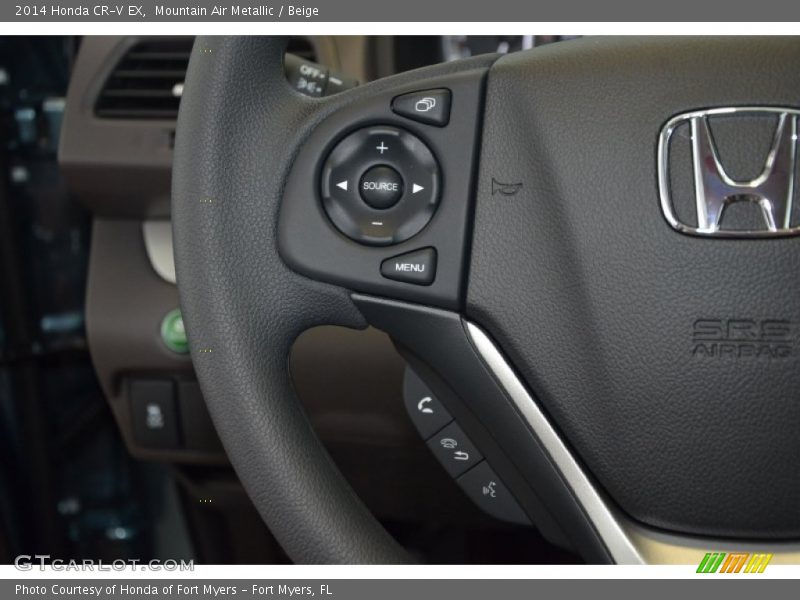 Mountain Air Metallic / Beige 2014 Honda CR-V EX