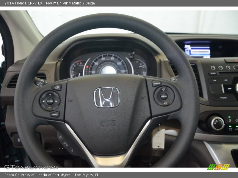 Mountain Air Metallic / Beige 2014 Honda CR-V EX