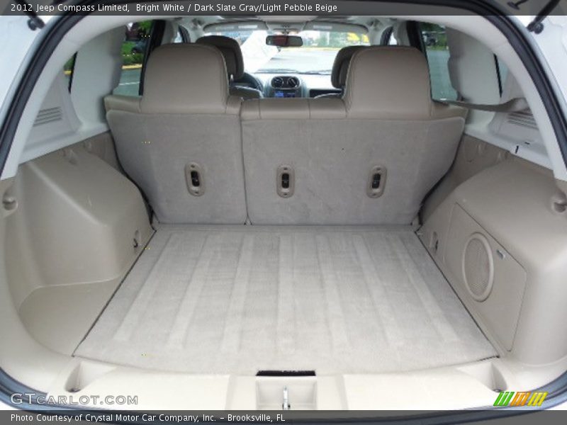 Bright White / Dark Slate Gray/Light Pebble Beige 2012 Jeep Compass Limited