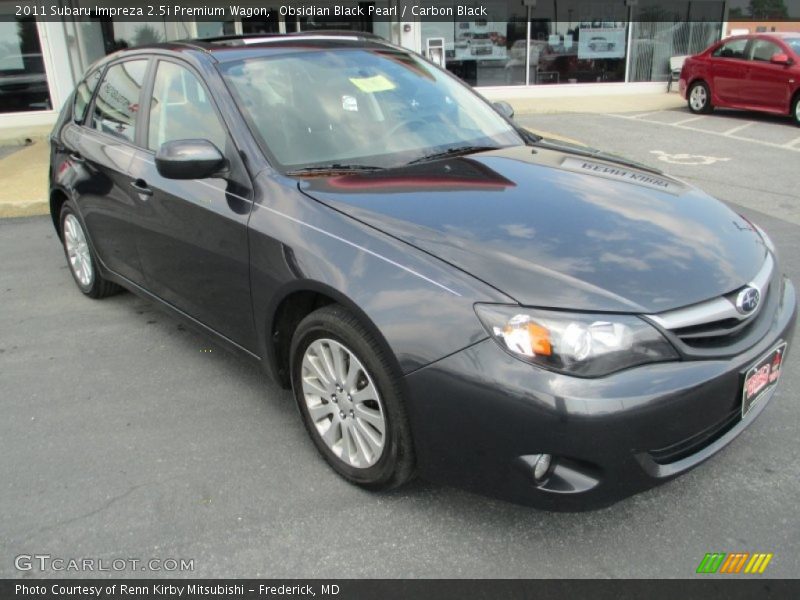 Obsidian Black Pearl / Carbon Black 2011 Subaru Impreza 2.5i Premium Wagon