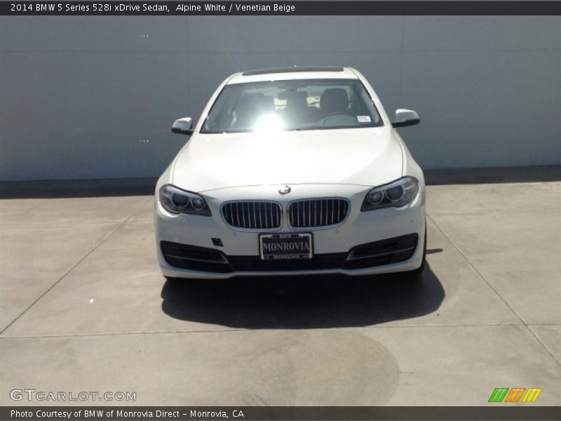 Alpine White / Venetian Beige 2014 BMW 5 Series 528i xDrive Sedan