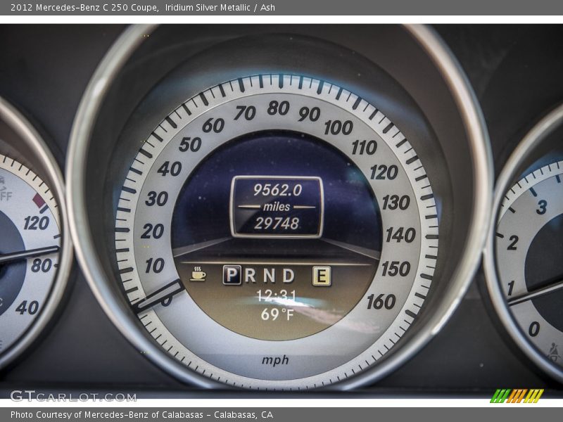 Iridium Silver Metallic / Ash 2012 Mercedes-Benz C 250 Coupe