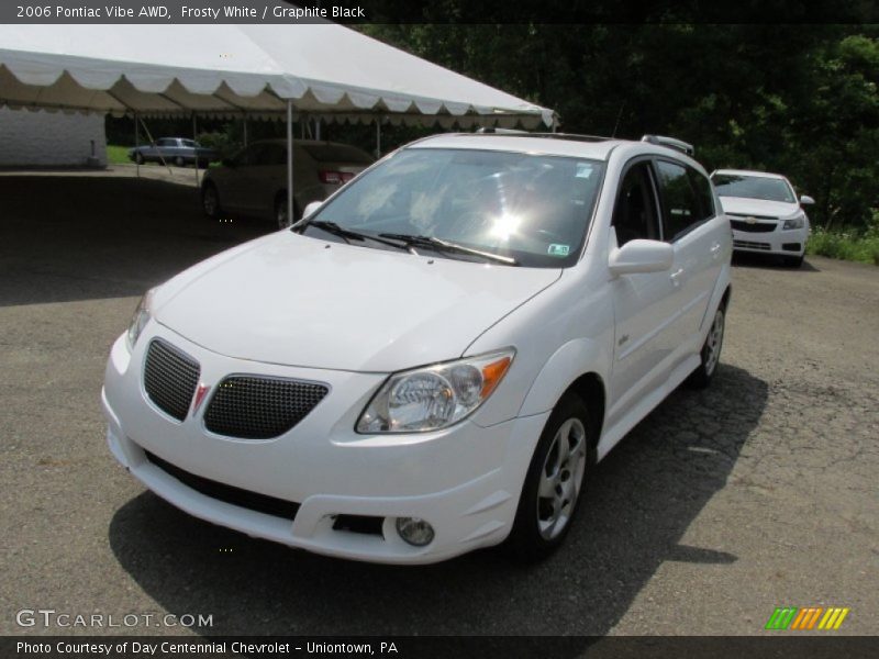 Frosty White / Graphite Black 2006 Pontiac Vibe AWD