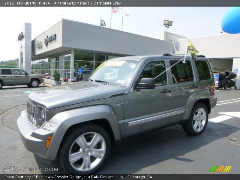 Mineral Gray Metallic / Dark Slate Gray 2012 Jeep Liberty Jet 4x4