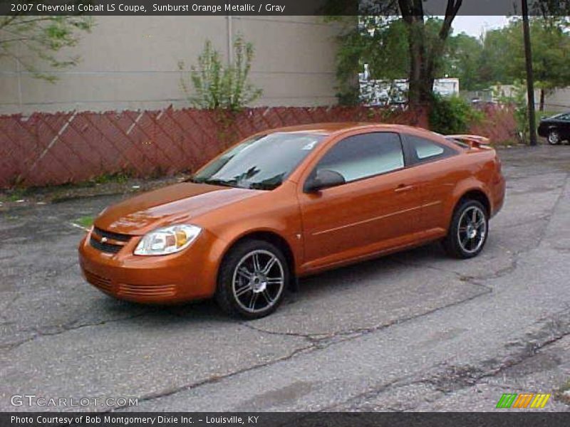 Sunburst Orange Metallic / Gray 2007 Chevrolet Cobalt LS Coupe