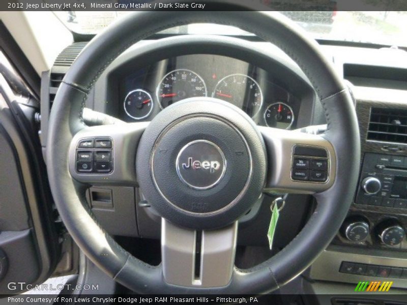 Mineral Gray Metallic / Dark Slate Gray 2012 Jeep Liberty Jet 4x4