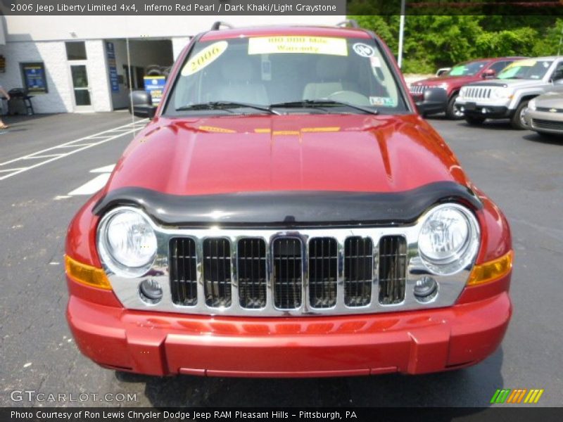 Inferno Red Pearl / Dark Khaki/Light Graystone 2006 Jeep Liberty Limited 4x4