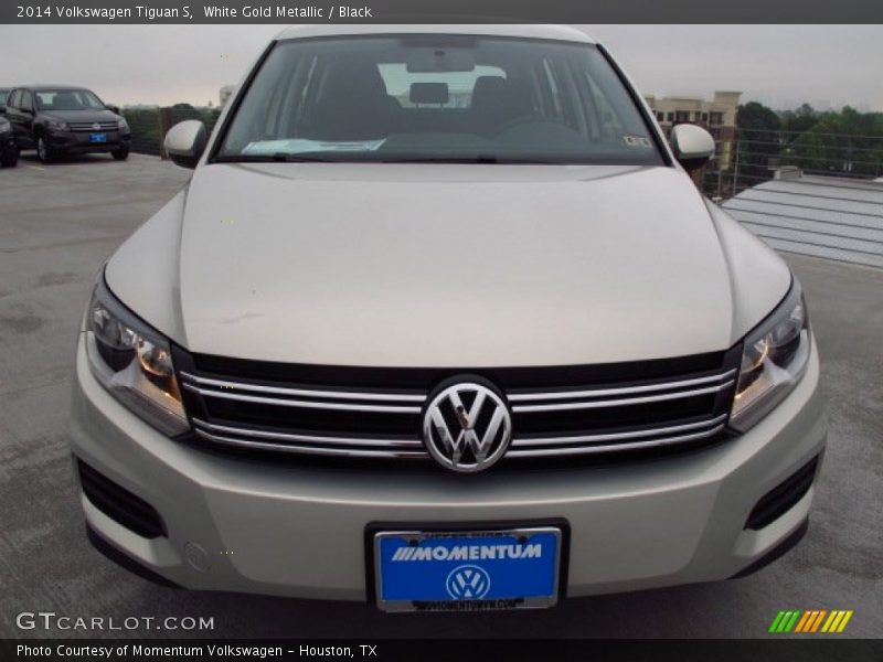 White Gold Metallic / Black 2014 Volkswagen Tiguan S