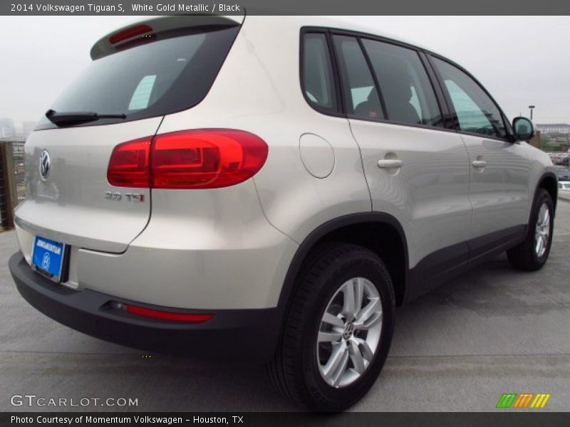 White Gold Metallic / Black 2014 Volkswagen Tiguan S