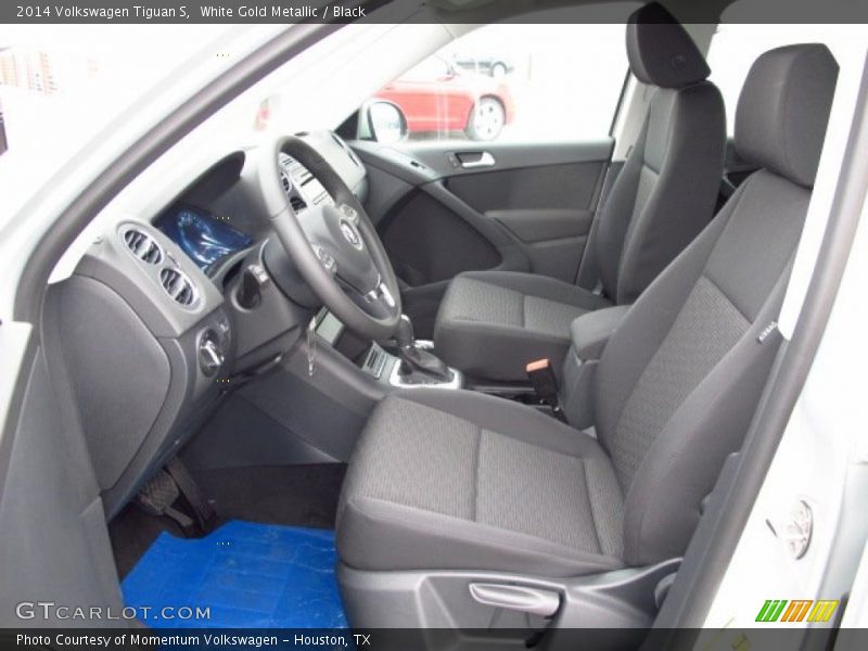 White Gold Metallic / Black 2014 Volkswagen Tiguan S