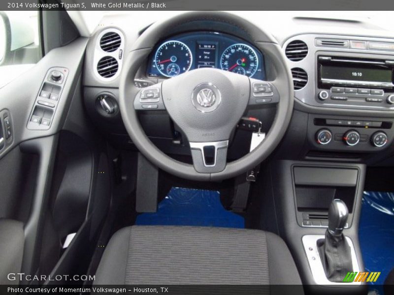 White Gold Metallic / Black 2014 Volkswagen Tiguan S