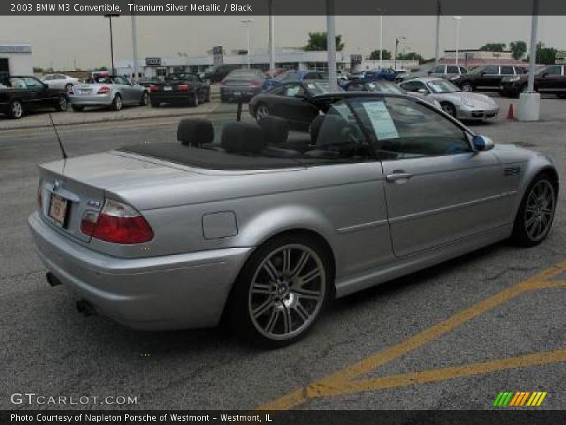 Titanium Silver Metallic / Black 2003 BMW M3 Convertible