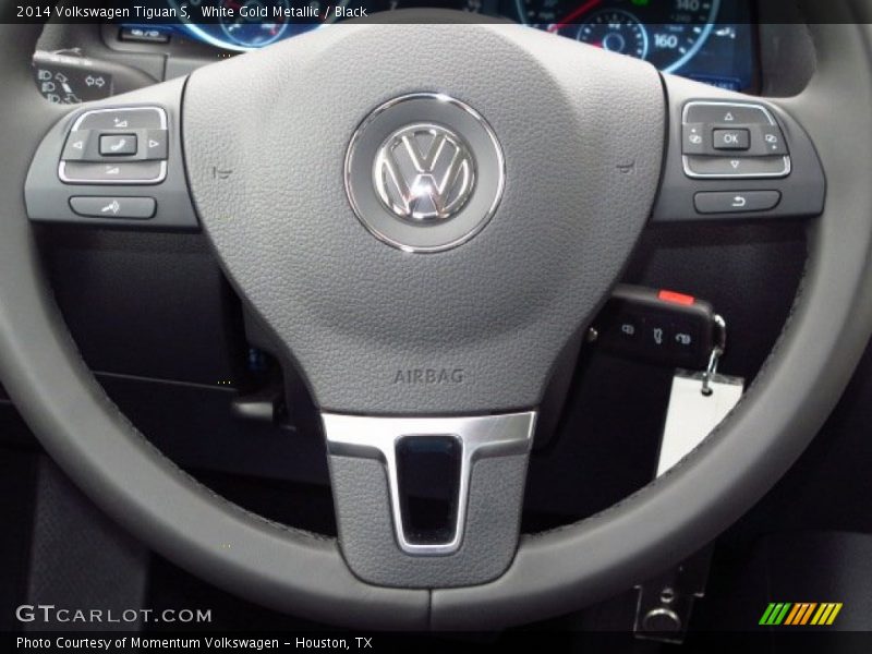 White Gold Metallic / Black 2014 Volkswagen Tiguan S