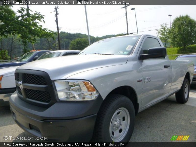 Bright Silver Metallic / Black/Diesel Gray 2014 Ram 1500 Tradesman Regular Cab 4x4