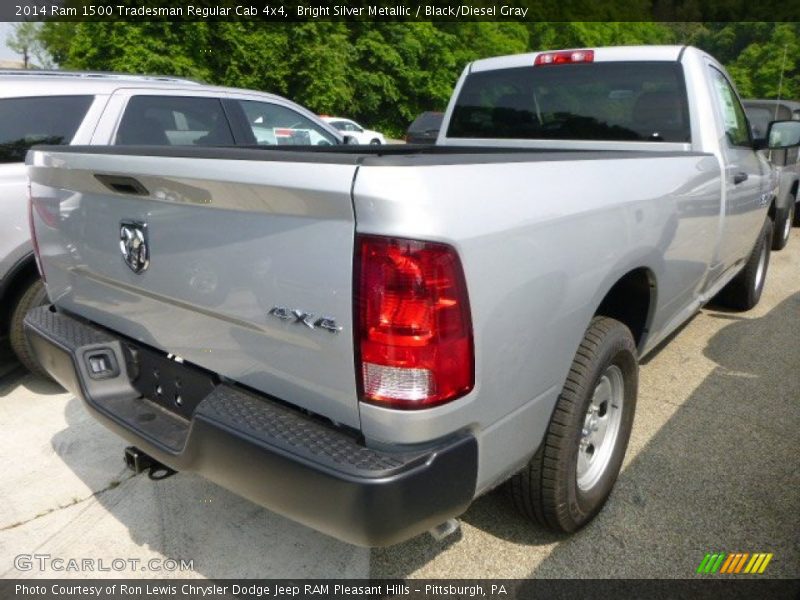 Bright Silver Metallic / Black/Diesel Gray 2014 Ram 1500 Tradesman Regular Cab 4x4