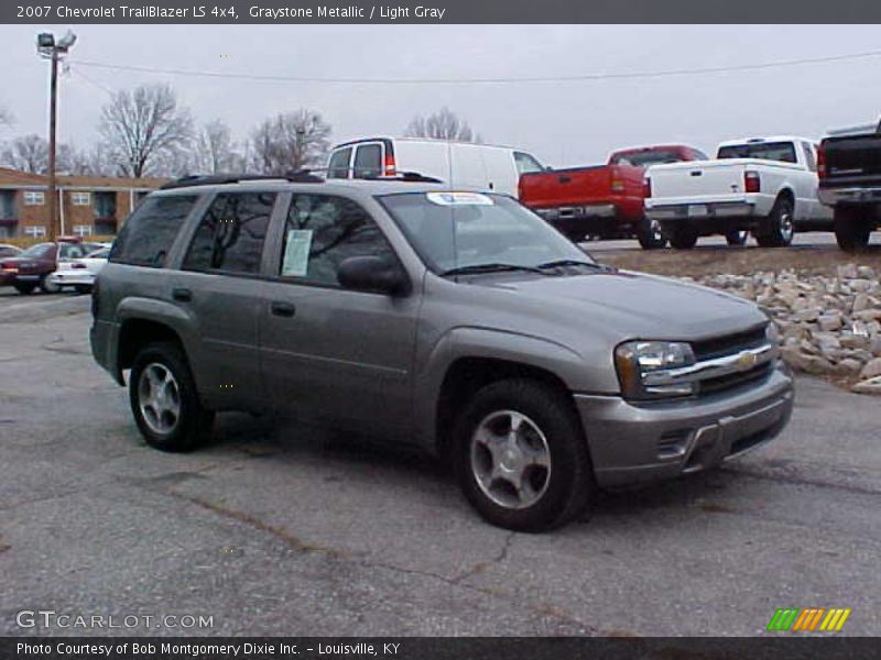 Graystone Metallic / Light Gray 2007 Chevrolet TrailBlazer LS 4x4
