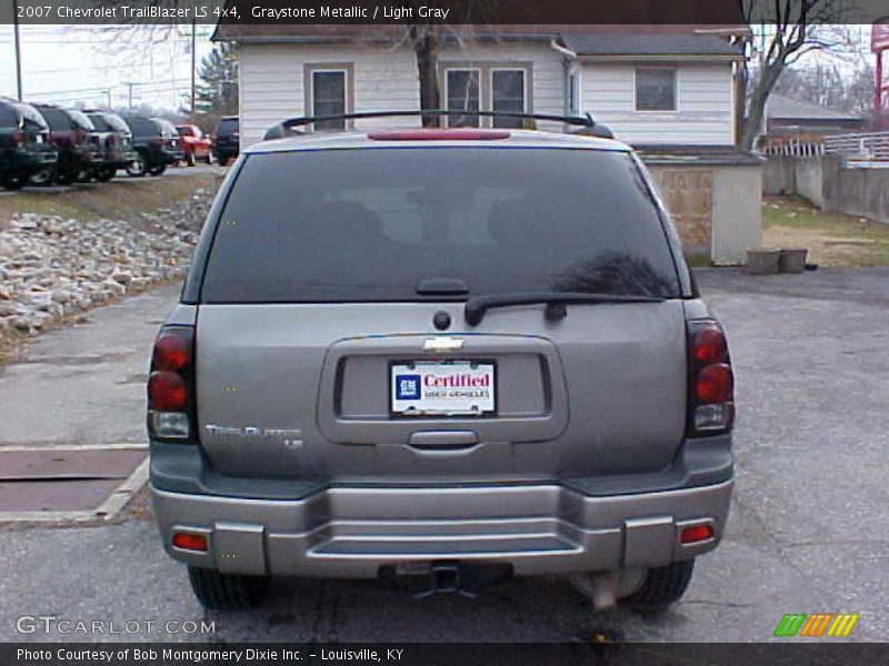 Graystone Metallic / Light Gray 2007 Chevrolet TrailBlazer LS 4x4