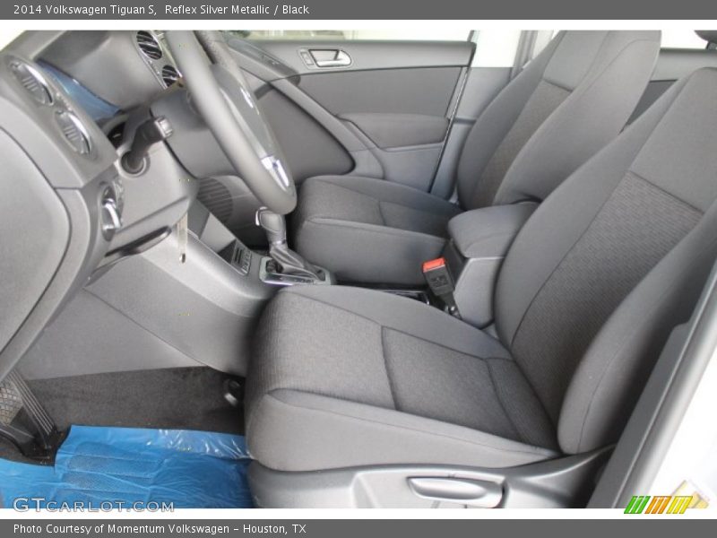Reflex Silver Metallic / Black 2014 Volkswagen Tiguan S
