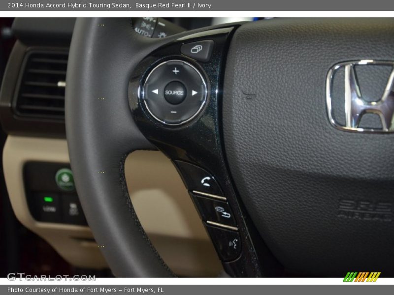 Basque Red Pearl II / Ivory 2014 Honda Accord Hybrid Touring Sedan