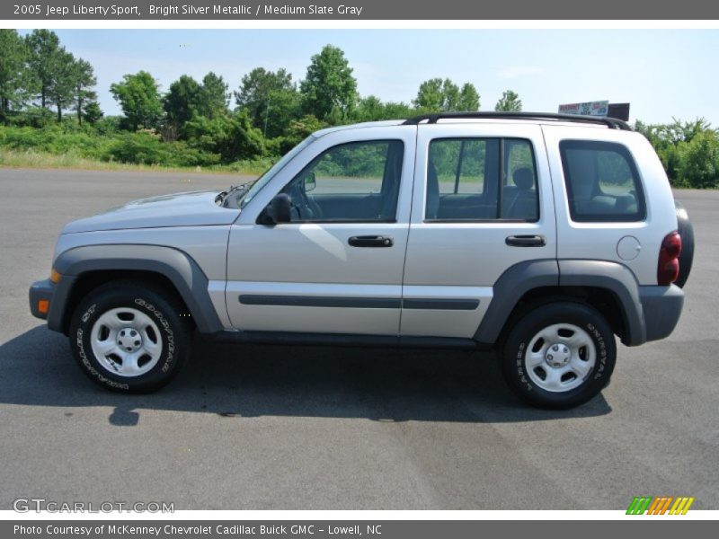 Bright Silver Metallic / Medium Slate Gray 2005 Jeep Liberty Sport