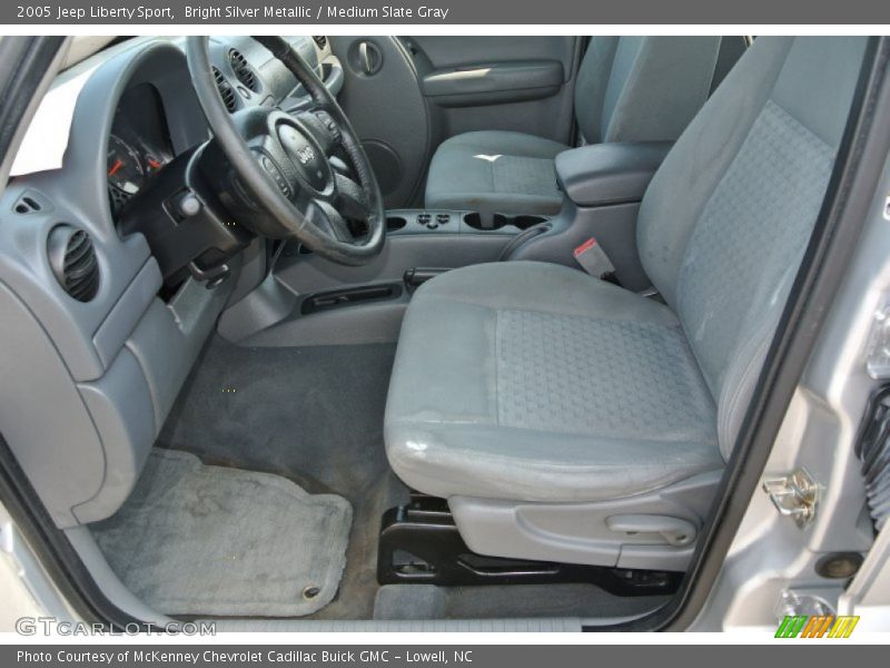 Bright Silver Metallic / Medium Slate Gray 2005 Jeep Liberty Sport