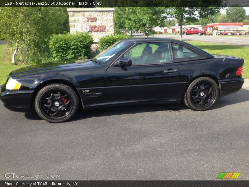 Black / Grey 1997 Mercedes-Benz SL 600 Roadster