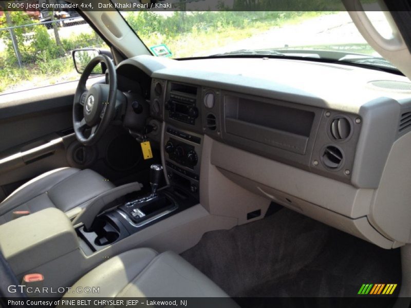 Dark Khaki Pearl / Khaki 2006 Jeep Commander 4x4