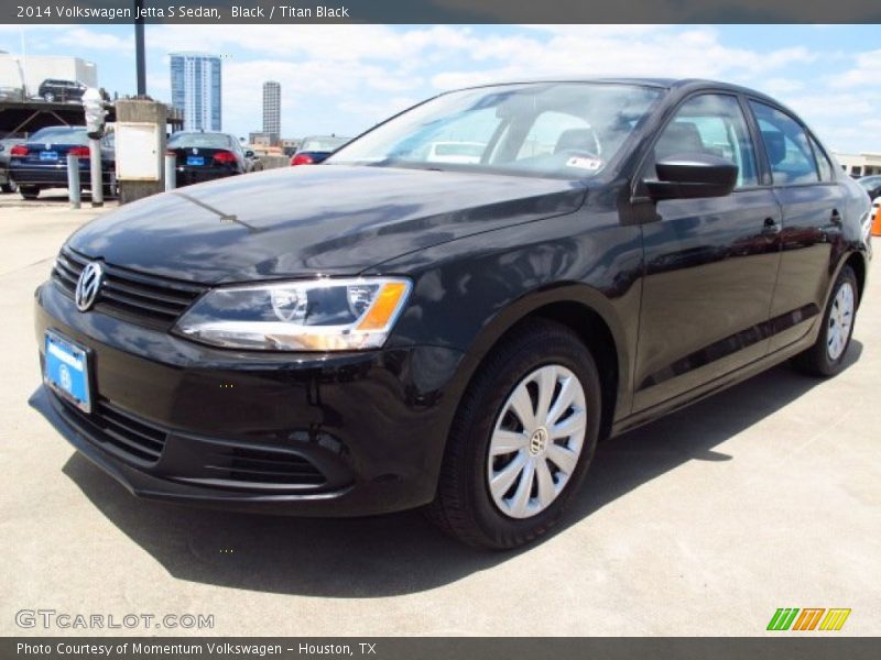 Black / Titan Black 2014 Volkswagen Jetta S Sedan