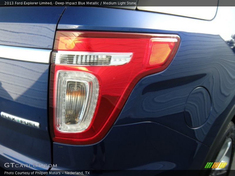 Deep Impact Blue Metallic / Medium Light Stone 2013 Ford Explorer Limited