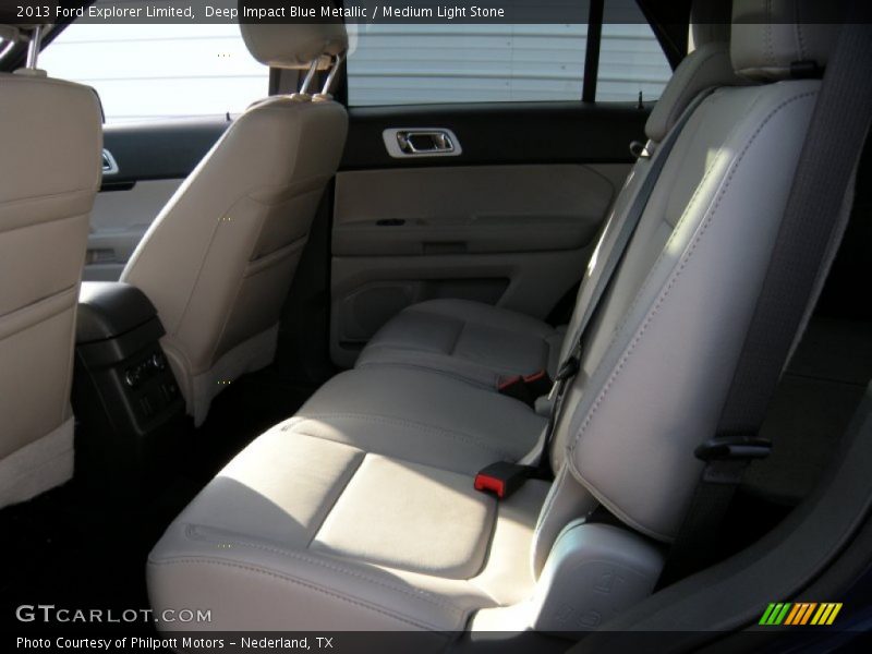 Deep Impact Blue Metallic / Medium Light Stone 2013 Ford Explorer Limited