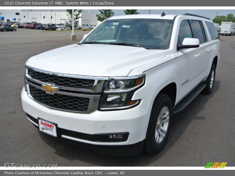 Summit White / Cocoa/Dune 2015 Chevrolet Suburban LT 4WD