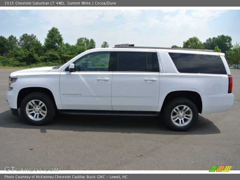 Summit White / Cocoa/Dune 2015 Chevrolet Suburban LT 4WD