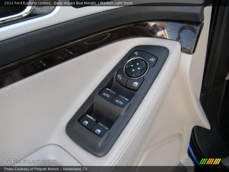 Deep Impact Blue Metallic / Medium Light Stone 2013 Ford Explorer Limited