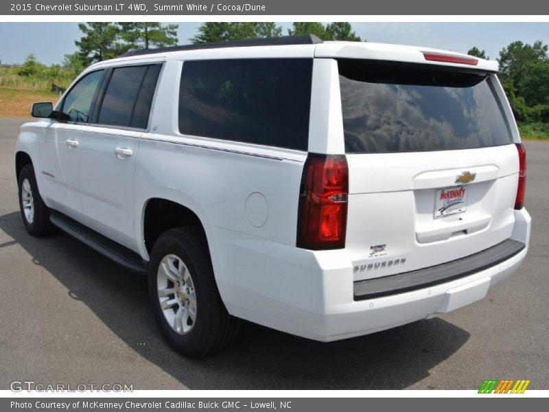 Summit White / Cocoa/Dune 2015 Chevrolet Suburban LT 4WD