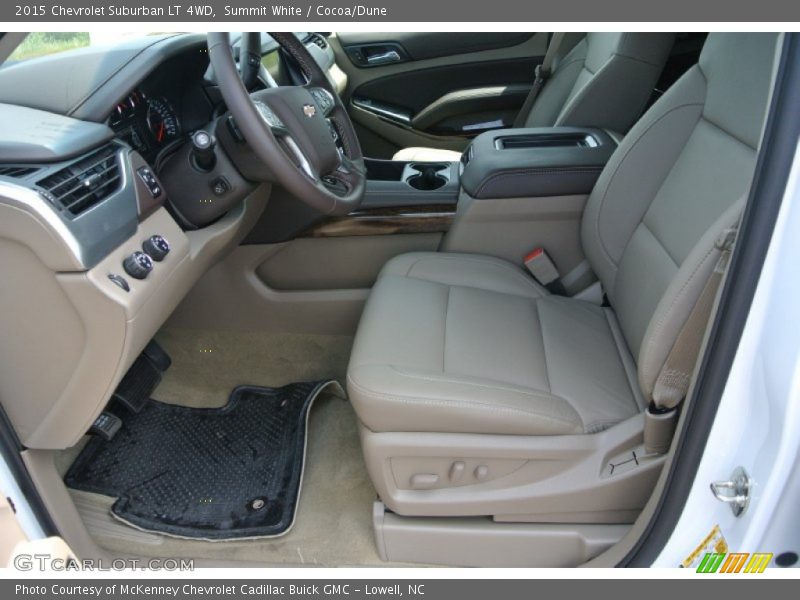 Summit White / Cocoa/Dune 2015 Chevrolet Suburban LT 4WD